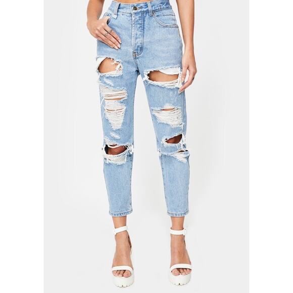 Lioness The New Rules Distressed High Waist Jean - Picture 8 of 8